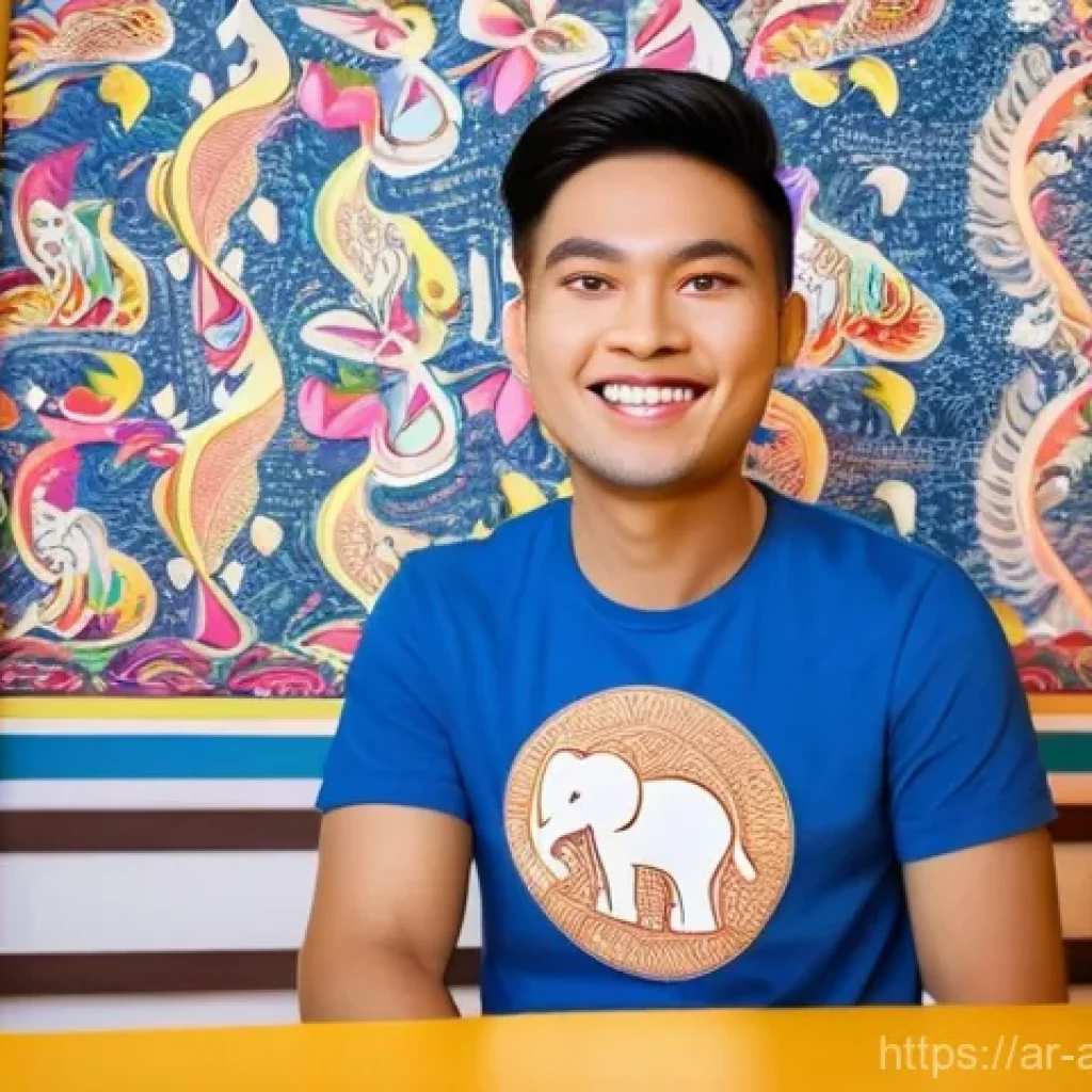 태국 코미디 트렌드 변화 - **Prompt 1: The Digital Comedy Star**
    A vibrant, medium close-up shot of a young, charismatic Th...